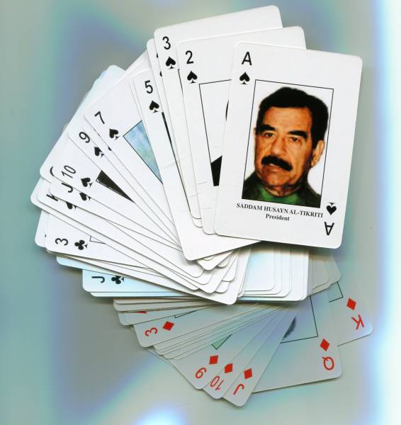 IRAQ MOST WANTED Deck of Playing Cards Iraqi War Saddam in