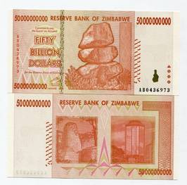 Zimbabwe  100 Million  2008  P 80  Series  AA  Rare Circulated Banknote